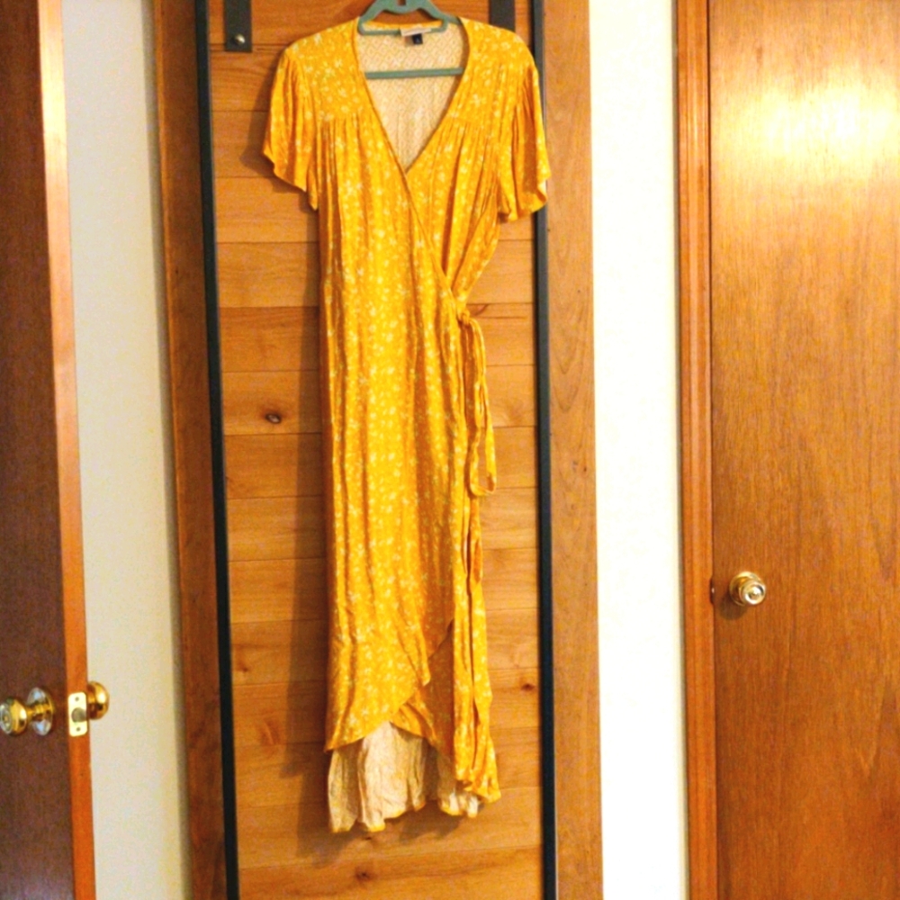 Yellow Wrap Dress
